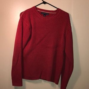 red tommy hilfiger sweater